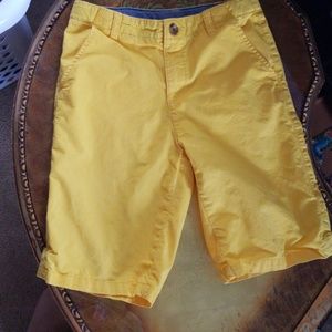 Bright yellow shorts